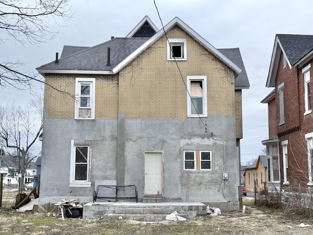 view of rear view of property