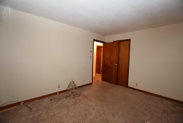 view of carpeted empty room