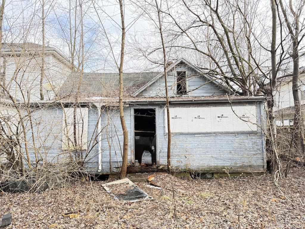 view of back of property