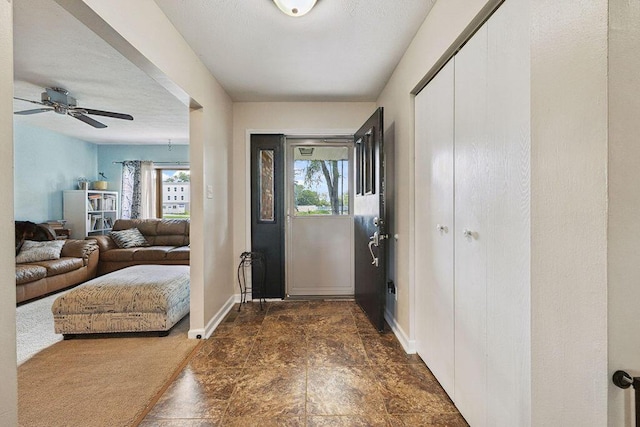 930 N Bickett Rd, Xenia, OH 45385 - entrance foyer featuring ceiling fan and baseboards