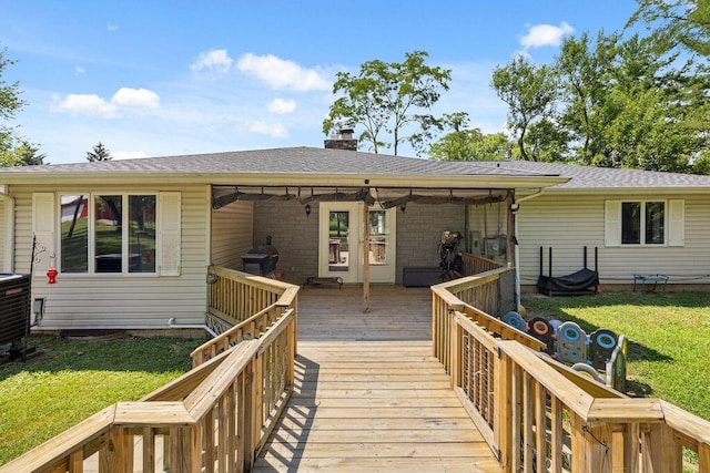 930 N Bickett Rd, Xenia, OH 45385 - deck featuring a yard