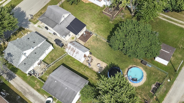 208 E Main St, Belle Center, OH 43310 - aerial view of property's location featuring a pool area