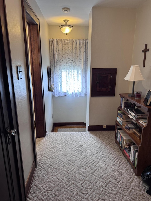 607 W S St, Saint Marys, OH 45885 - corridor with carpet flooring and baseboards