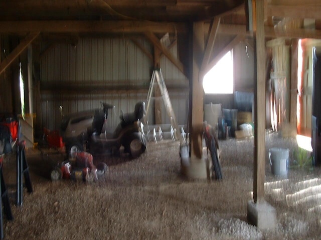 view of horse barn