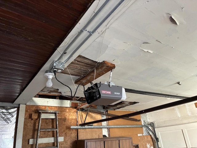 details with a garage door opener