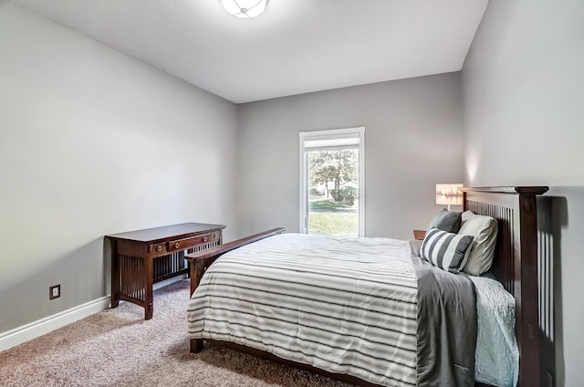 bedroom with carpet flooring