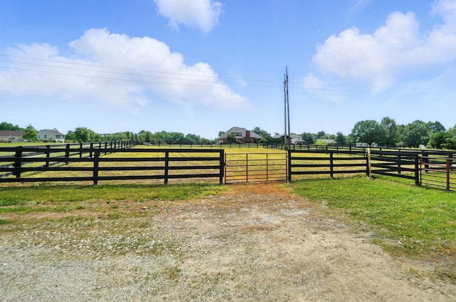 891 N Tecumseh Rd, Springfield, OH 45504 - gate featuring an outdoor riding arena and a view of rural / pastoral area