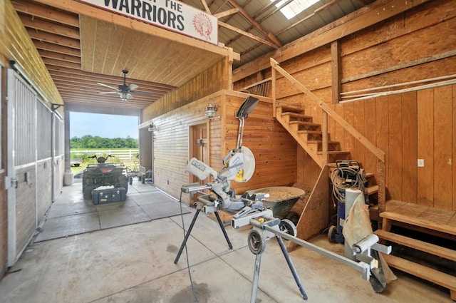 891 N Tecumseh Rd, Springfield, OH 45504 - view of patio / terrace with a ceiling fan