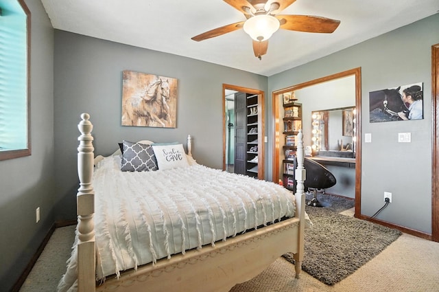 891 N Tecumseh Rd, Springfield, OH 45504 - bedroom with carpet floors and a ceiling fan
