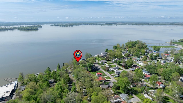 14072 Seminole Path, Lakeview, OH 43331 - aerial view of property and surrounding area with a large body of water and nearby suburban area