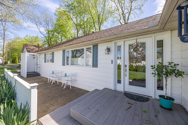 14072 Seminole Path, Lakeview, OH 43331 - doorway to property with a deck