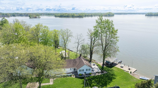 14072 Seminole Path, Lakeview, OH 43331 - view from above of property featuring a nearby body of water
