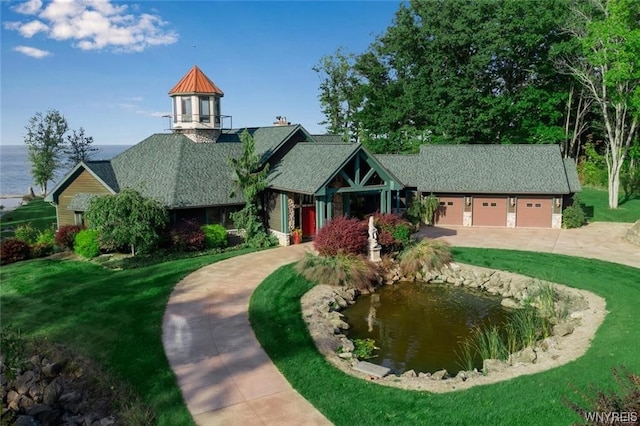 1567 Lake Rd, Porter, NY 14174 - view of front of home with a front lawn and a gazebo