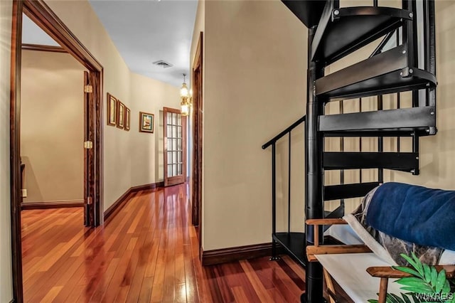 1567 Lake Rd, Porter, NY 14174 - stairs with dark wood-type flooring
