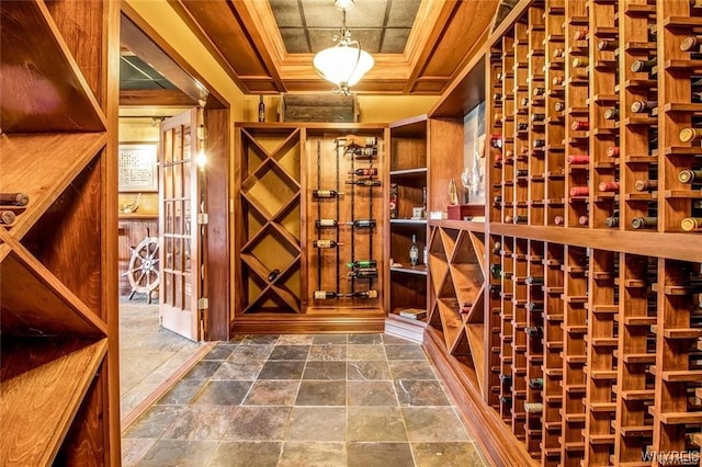 1567 Lake Rd, Porter, NY 14174 - wine cellar with dark tile floors