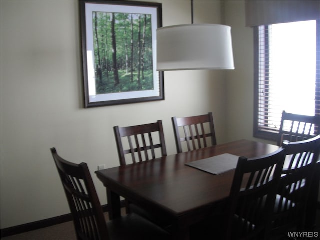 view of dining space