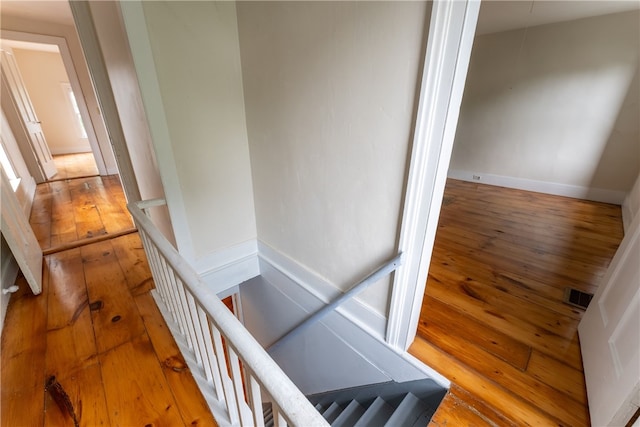 interior space with light hardwood / wood-style floors