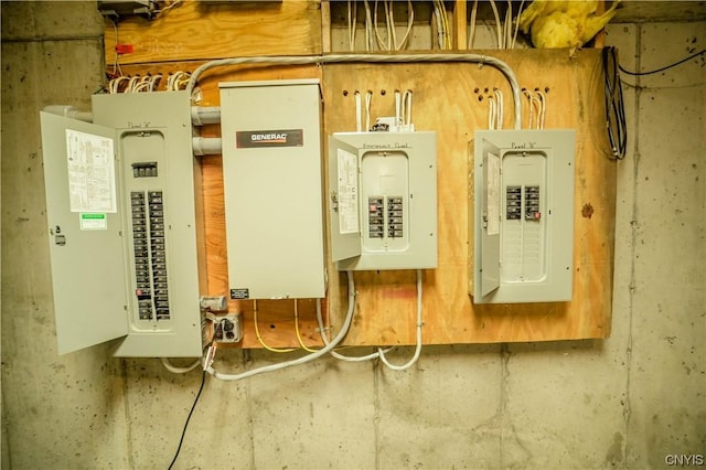 utility room featuring electric panel