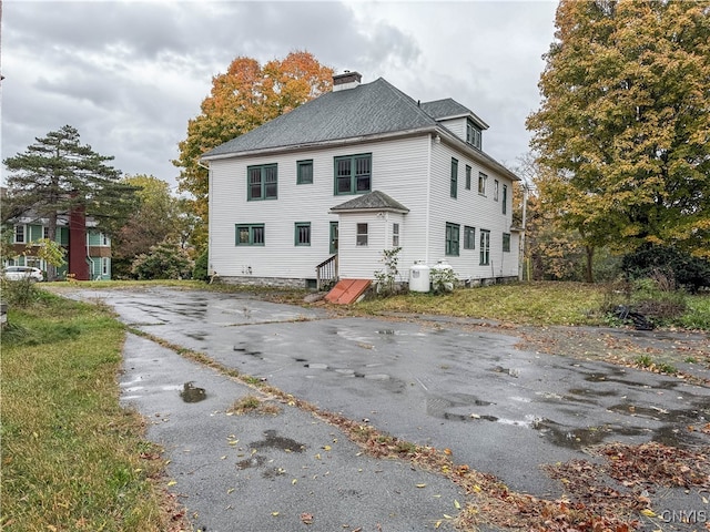 view of rear view of property