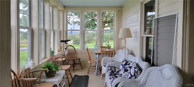 sunroom featuring a wealth of natural light