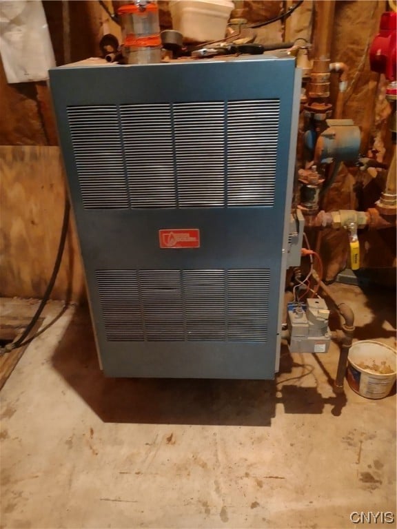 utility room with heating utilities