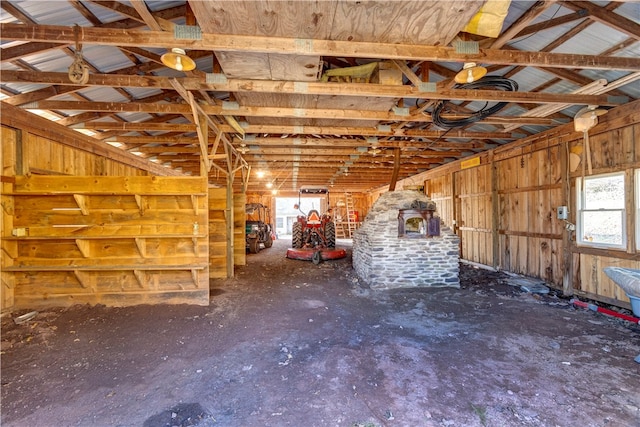 view of horse barn