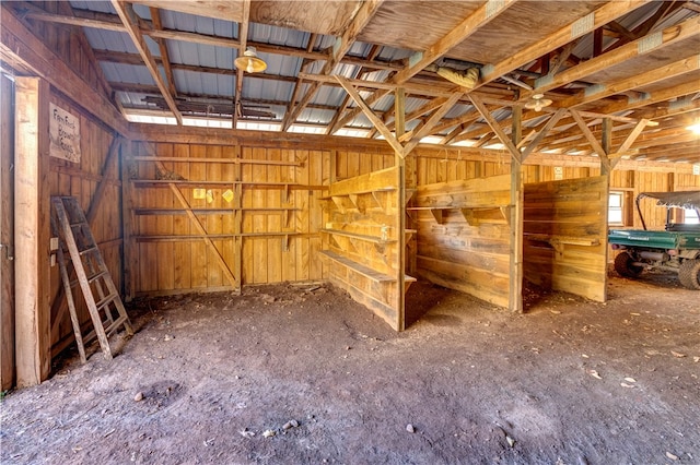 view of horse barn