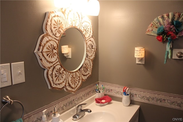 bathroom with vanity