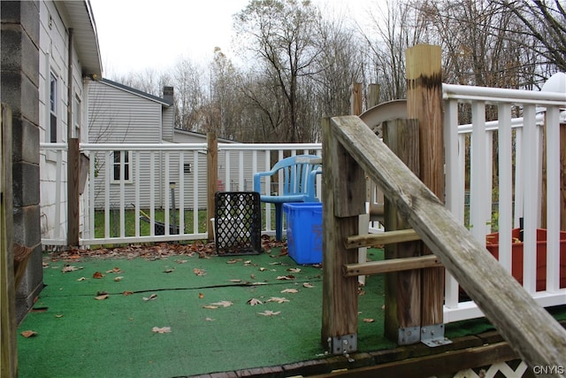 view of wooden terrace