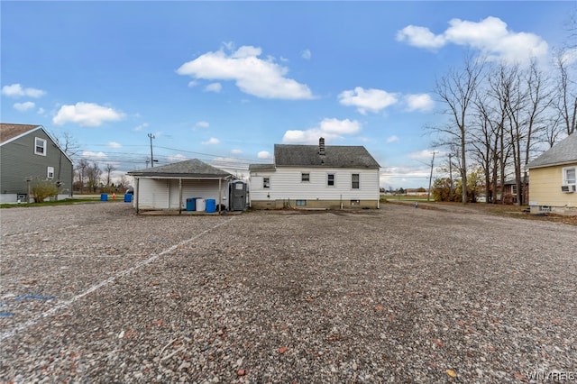 view of back of property