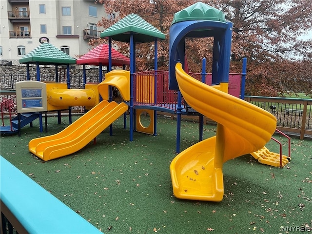 view of play area