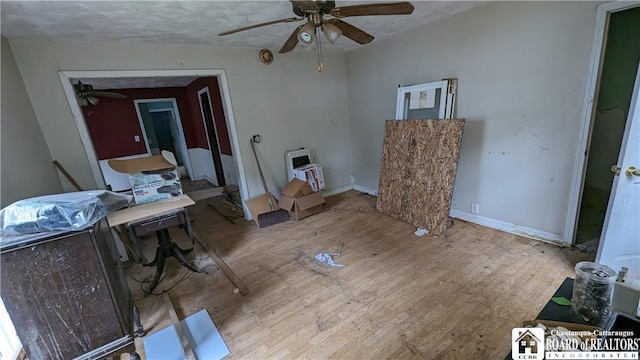 miscellaneous room with light hardwood / wood-style floors