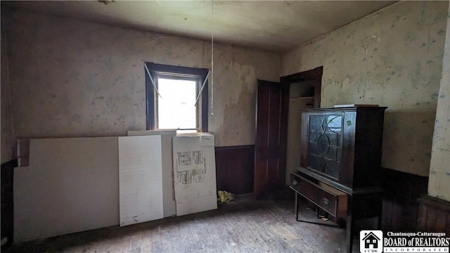 miscellaneous room with hardwood / wood-style flooring