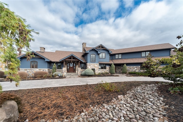 view of craftsman inspired home