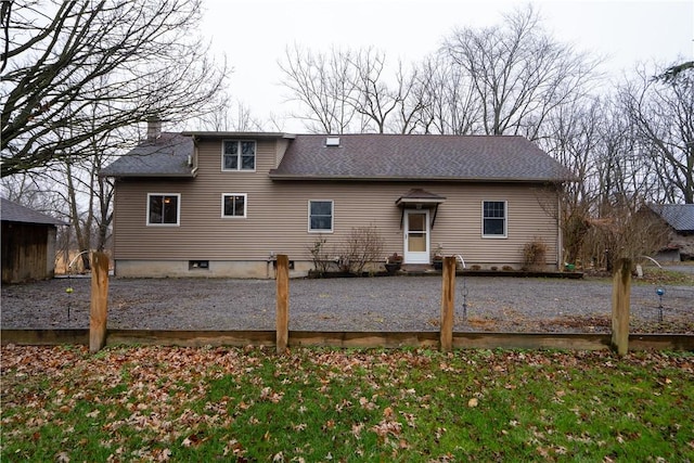 view of back of property