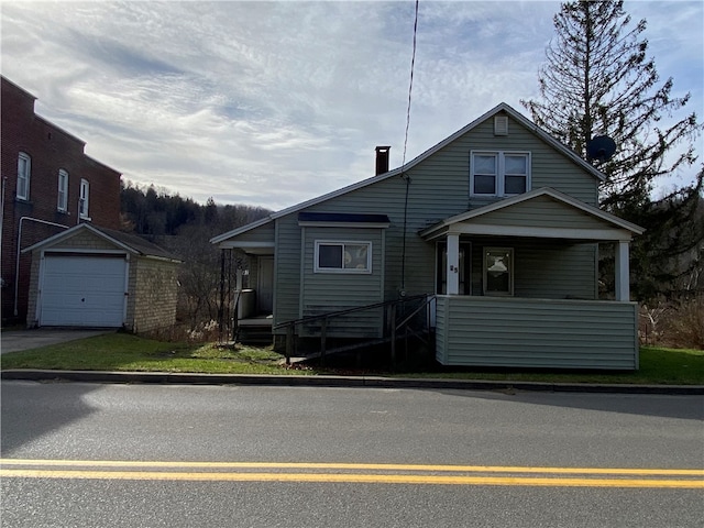 bungalow-style house with a garage