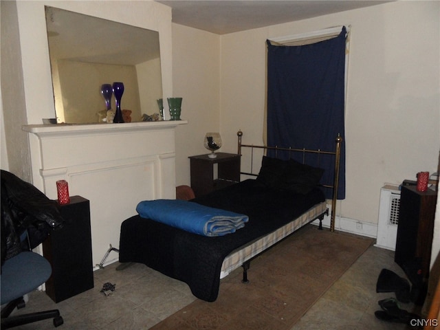 view of tiled bedroom