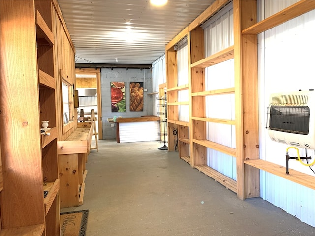 view of storage area