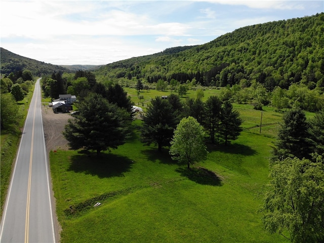 mountain view with a rural view