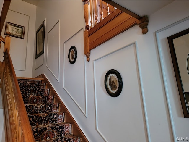 view of staircase