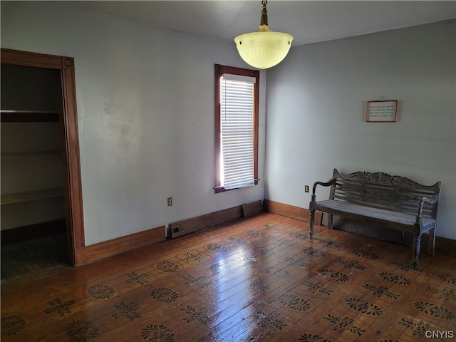 interior space featuring dark hardwood / wood-style flooring