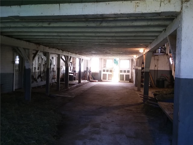 view of horse barn