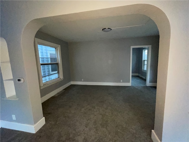 view of carpeted empty room