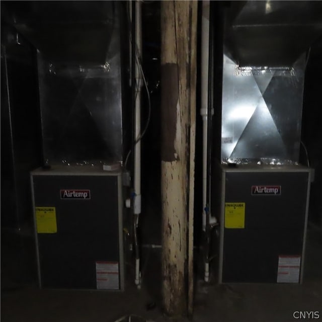 utility room featuring heating utilities