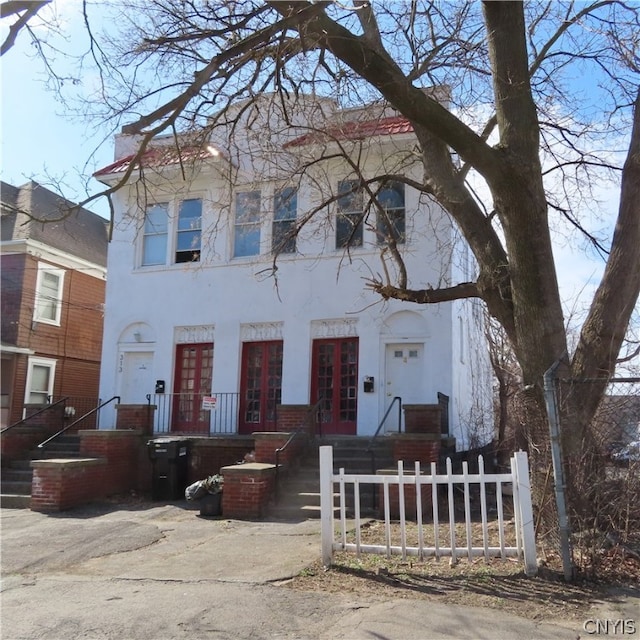 view of front of house with french doors