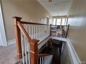 stairs with dark carpet