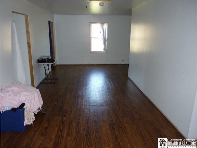 interior space featuring dark hardwood / wood-style flooring