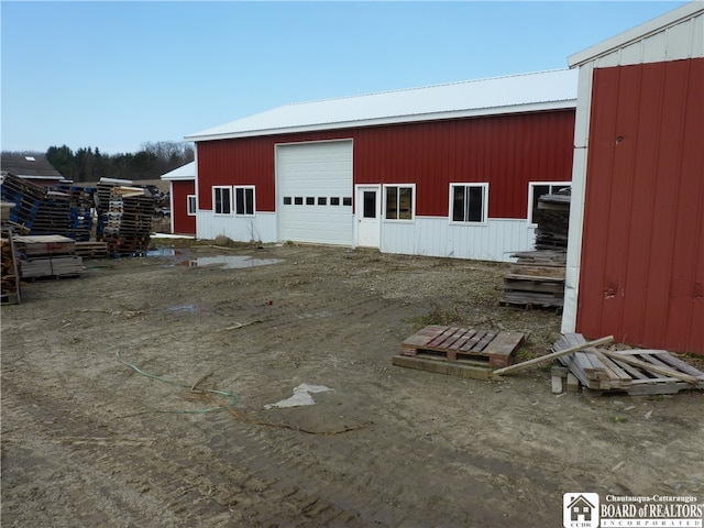 view of shed / structure featuring a garage