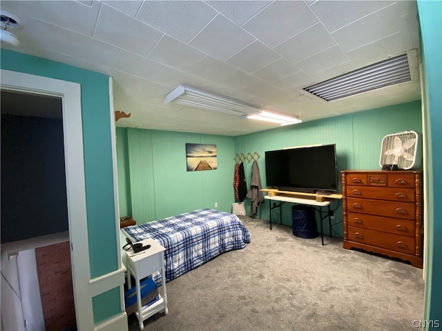 bedroom featuring carpet flooring