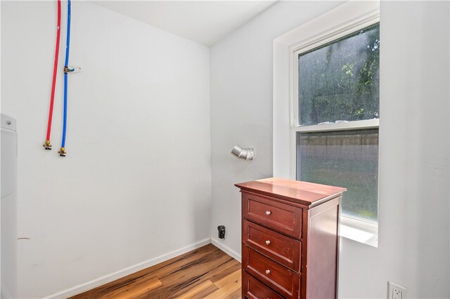 interior space featuring light hardwood / wood-style floors